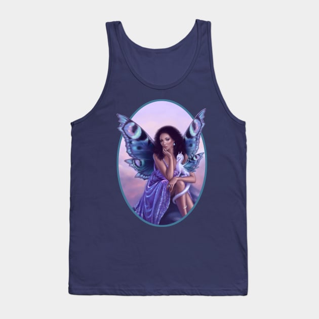 Evanescent Fairy & Dragon Art Tank Top by silverstars